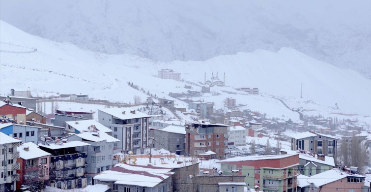 Hakkari'de Kar Yağışı ve Soğuk Hava Etkili Olmaya Devam Ediyor