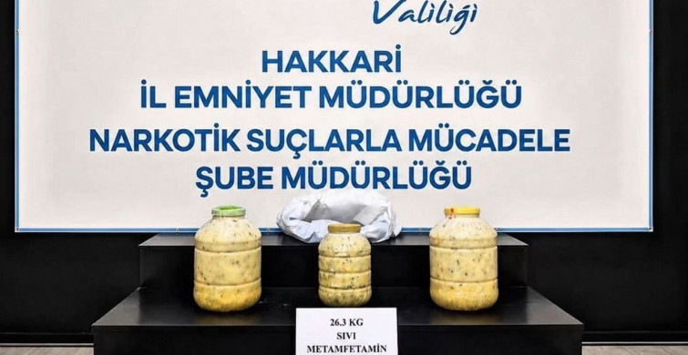 Hakkari'de Metamfetamin Operasyonu