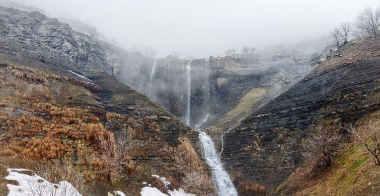 Hakkari'de Şelaleler Dronla Görüntülendi