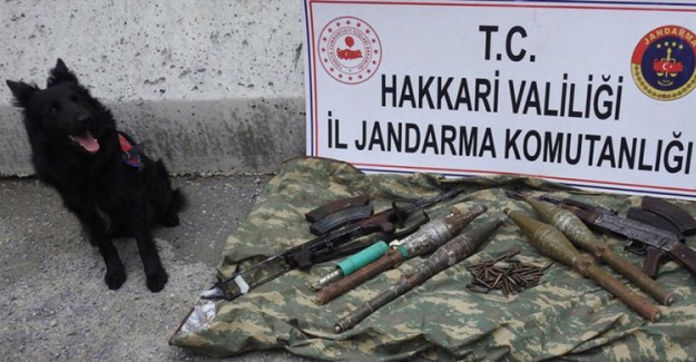 Hakkari'de Terör Örgütüne Ait Silah ve Mühimmat Ele Geçirildi