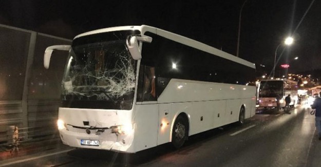 Haliç Köprüsü'nde Zincirleme Otobüs Kazası