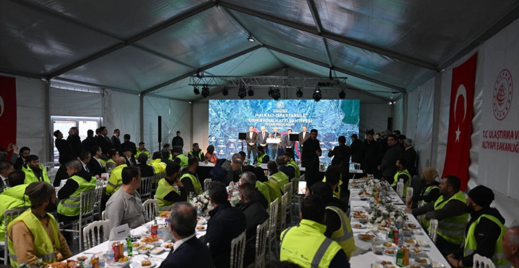 Halkalı-Ispartakule Demiryolu Hattı İftarında Bakan Uraloğlu Açıklamalarda Bulundu