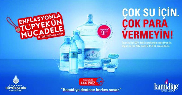 Hamidiye'den Su Fiyatlarını Dengeleyecek Kampanya; Damacana 9 TL