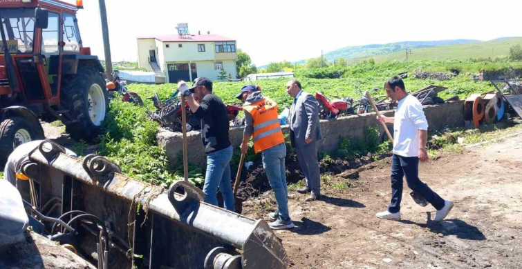 Hanak'ta Doğalgaz Altyapı Çalışmaları Hızla Devam Ediyor