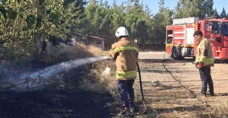 Hassa'da bahçe yangını itfaiye ekipleri tarafından kontrol altına alındı