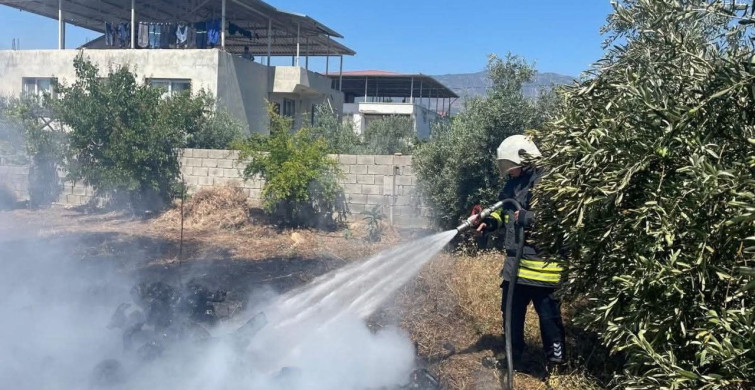 Hassa'da bahçe yangını kontrol altına alındı