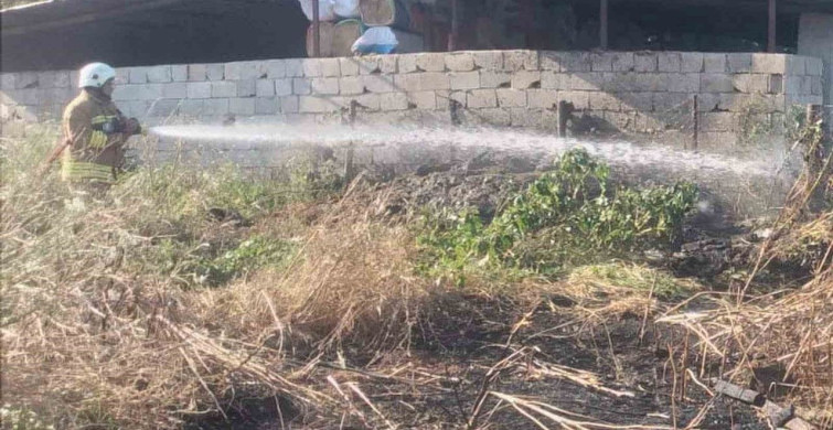 Hassa'da bahçede çıkan yangın kontrol altına alındı