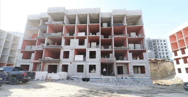Hatay Antakya'da Afet Konutları İnşaatı Yürütülüyor