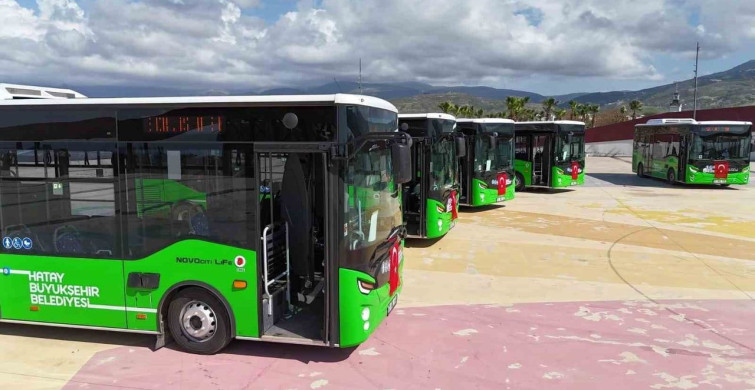 Hatay Büyükşehir Belediyesi, İskenderun'a 8 Yeni Otobüs Takviyesi Yaptı