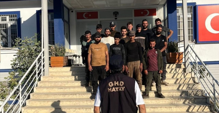 Hatay'da 14 Düzensiz Göçmen Yakalandı