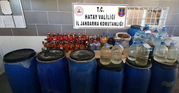 Hatay'da 1620 Litre Sahte İçki Ele Geçirildi
