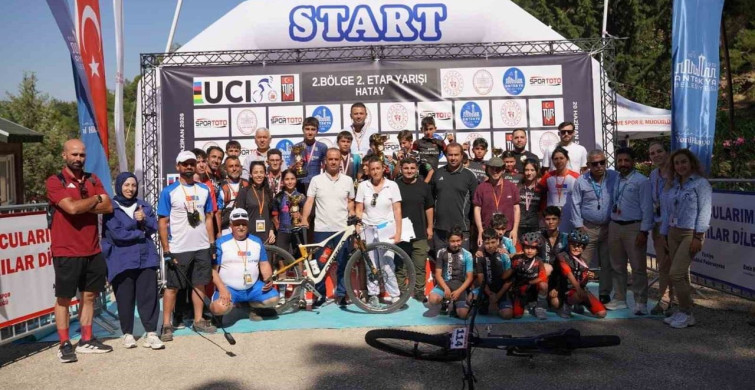 Hatay'da 2. etap bölgesel dağ bisikleti yarışı heyecanla gerçekleşti