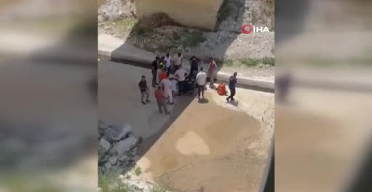 Hatay’da köprüden düşen çocuk hastaneye kaldırıldı