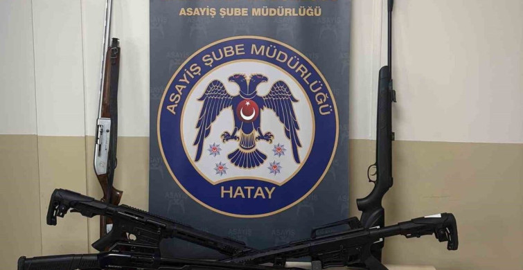 Hatay'da ruhsatsız silah satışı yapan 14 kişi yakalandı