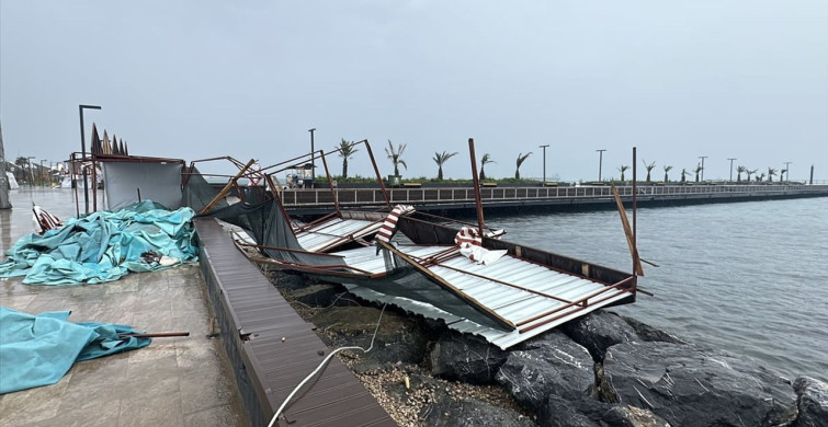Hatay'da Şiddetli Rüzgar Hayatı Olumsuz Etkiledi