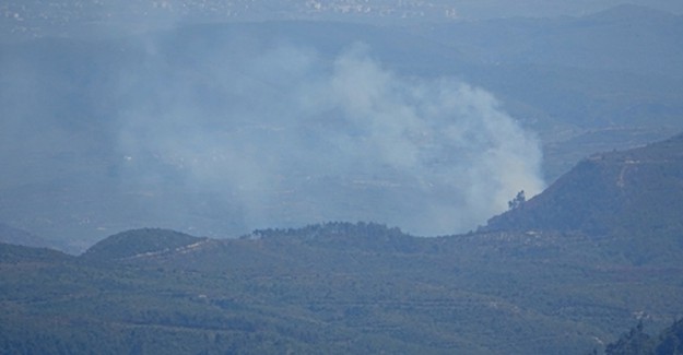 Hatay'daki Sınırda Orman Yangını 