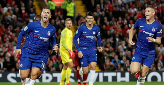 Hazard Attı Chelsea Liverpool’u Eledi!