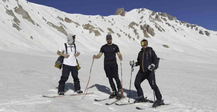 Haziran sonunda erciyes'te kayak keyfi