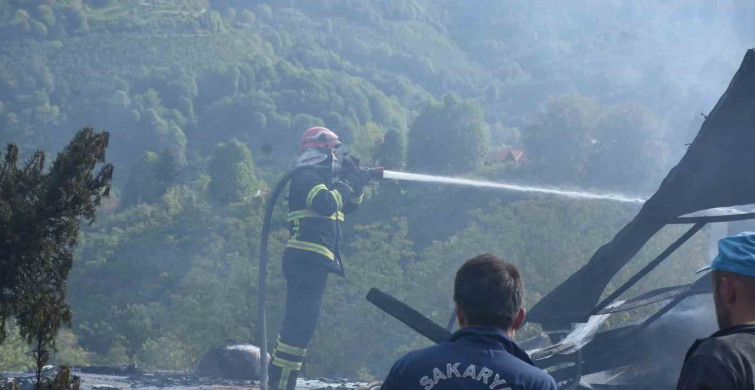 Hendek'te İki Katlı Evde Yangın: Vatandaşların İlk Müdahalesi
