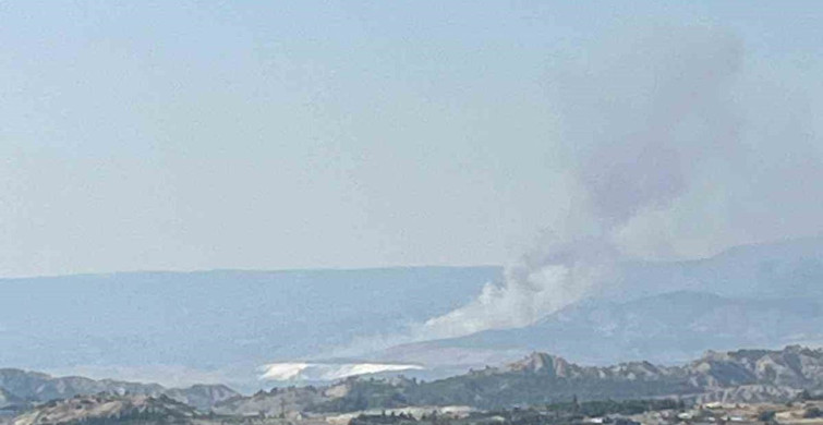 Hierapolis antik kent yakınında örtü yangını