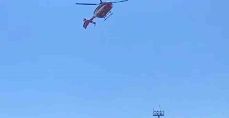 Hipotermi tedavisi gören bebek, ambulans helikopterle Diyarbakır'a sevk edildi