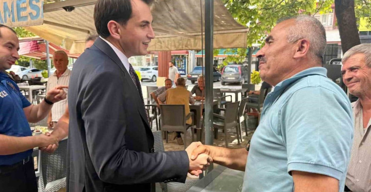 Hisarcık kaymakamı Atam, esnaf ve vatandaşlarla buluştu