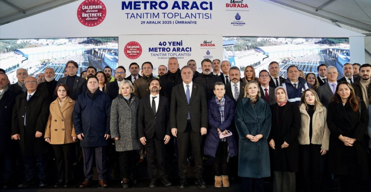 İBB, 40 Yeni Metro Aracını Tanıttı