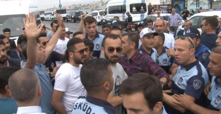 İBB ve Üsküdar Belediyesi otoparkı paylaşamadı! Zabıtalar arsında arbede yaşandı!