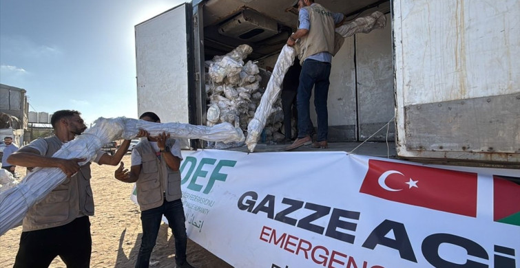 İDDEF Gazze'ye Barınma Yardımında Bulundu