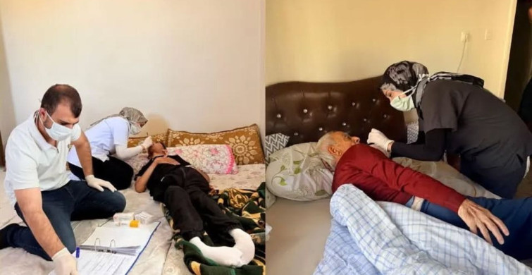 İdil'de yatağa bağımlı hastalara evde diş ve eczacılık hizmeti
