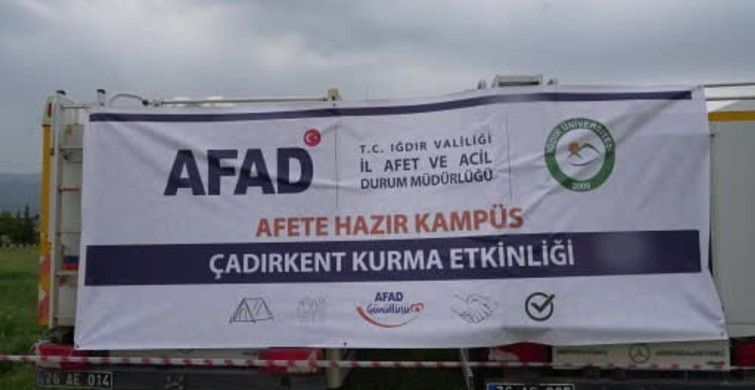 Iğdır'da Afete Hazır Çadırkent Kurma Etkinliği Düzenlendi