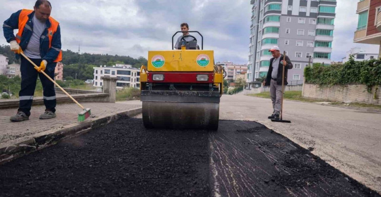 İlkadım Belediyesi'nden Yol Yapım Çalışmaları