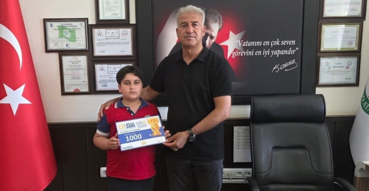 İlkokul öğrencisi kazandığı ödülü Gazze’ye gönderdi