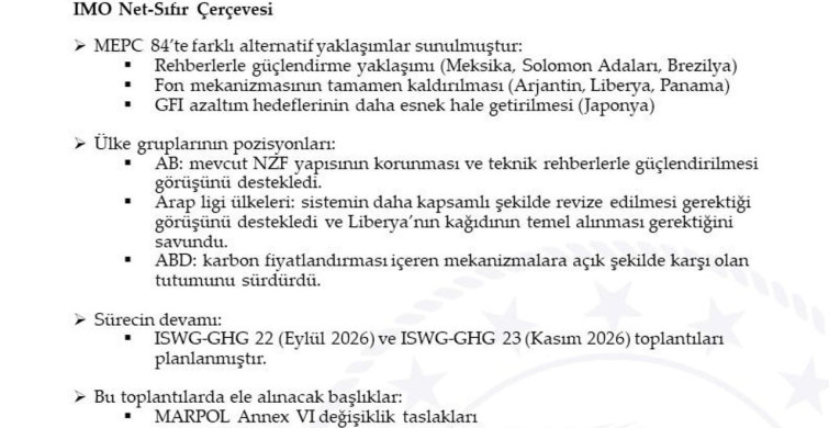 IMO Deniz Çevresini Koruma Komitesi'nin 84. Oturumunda Alınan Önemli Kararlar