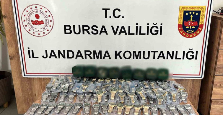 İnegöl'de jandarmadan gümrük kaçağı rolex operasyonu