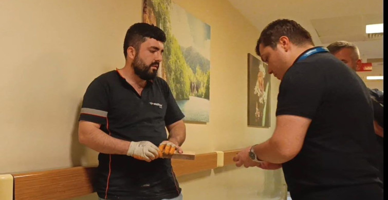 İnegöl'de mobilya fabrikasında iş kazası: çivi eline saplandı