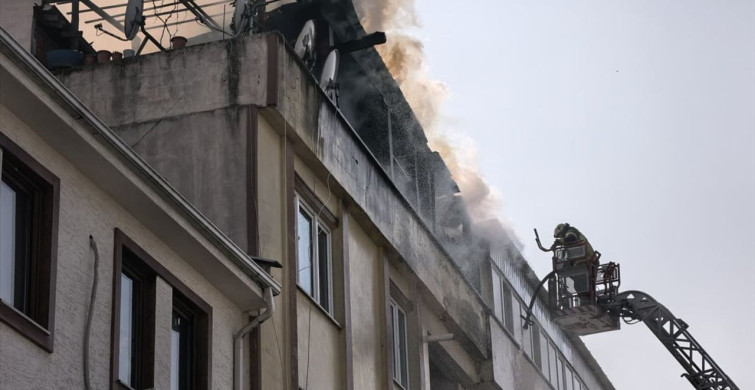 İnegöl'de Teras Katında Çıkan Yangın Kontrol Altına Alındı