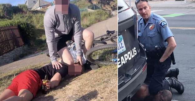 İngiltere'de Floyd'un Ölümünü Canlandıran 3 Gence Gözaltı