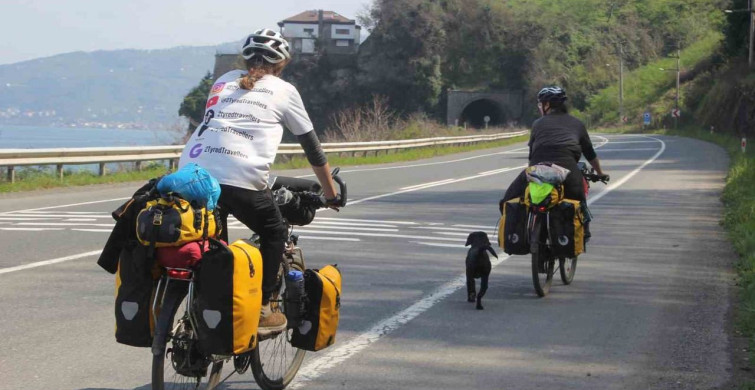 İngiltere'den 6 Kıtaya Bisikletle Yolculuk: Alexia ve Owain Ordu'da