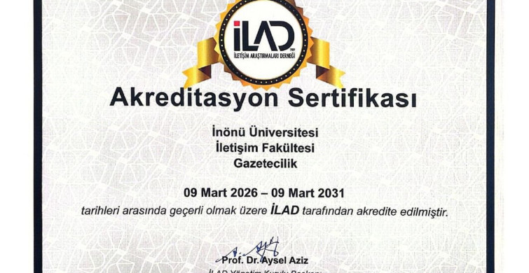 İnönü Üniversitesinde İletişim Fakültesi'nin Akreditasyon Başarısı