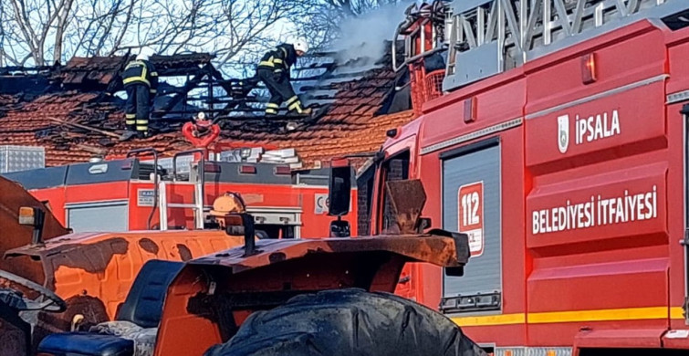 Ipsala'da Müstakil Evde Yangın: Hızla Müdahale Edildi
