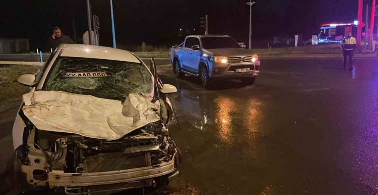 İpsala'da Tır ve Araçlar Çarpıştı: 1 Kişi Yaralandı