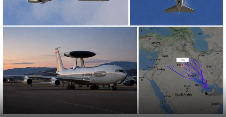 İran Saldırısı Sonrası ABD’ye Ait E-3 Sentry Uçağına İlişkin Görüntüler Sosyal Medyada