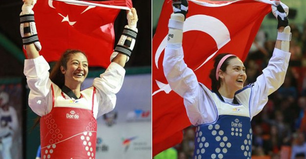 İrem Yaman ve Nafia Kuş'tan Altın Madalya