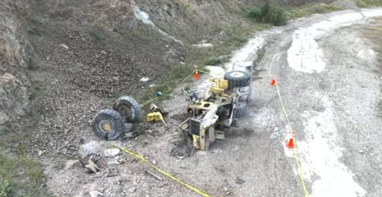 İş Makinesi Uçurumdan Yuvarlandı: Operatör Hayati Tehlike Altında