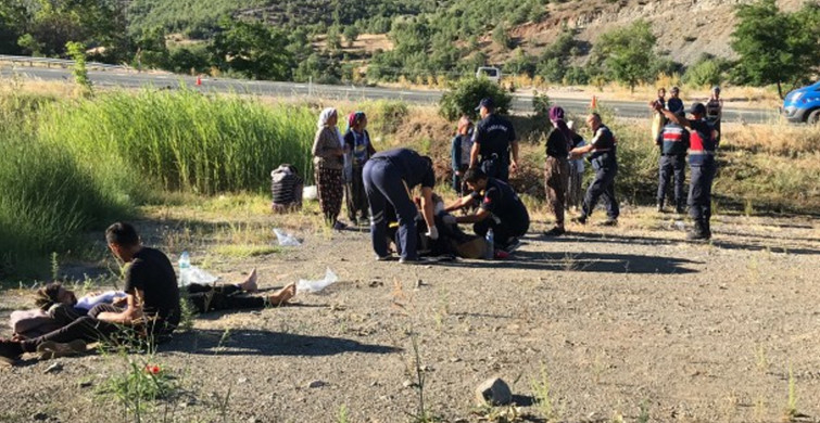 İşçileri taşıyan otobüs şarampole yuvarlandı ortalık savaş alanına döndü