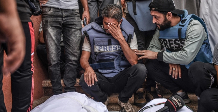 İşgalci İsrail bunu da yaptı: Gazetecileri hedef aldı