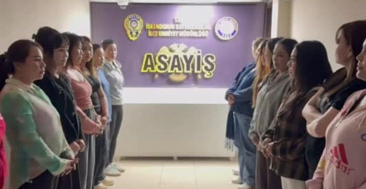 İskenderun'da kaçak çalıştırılan 31 Taylandlı kadın yakalandı