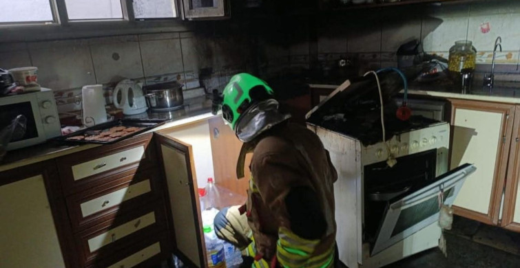 İskenderun'da Mutfak Yangını Kontrol Altına Alındı