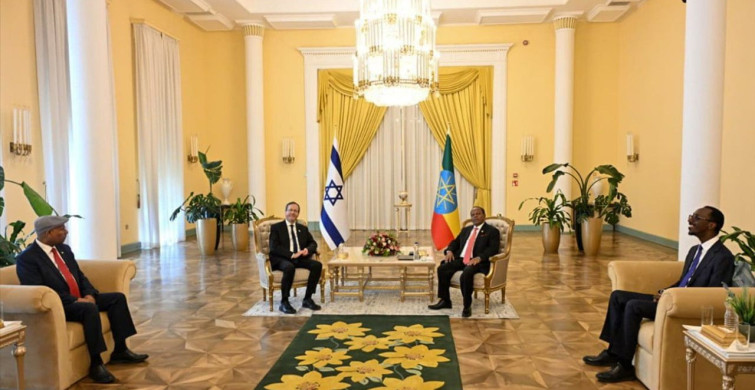 İsrail Cumhurbaşkanı Isaac Herzog, Etiyopya'da Devlet Başkanı Taye Atske Selassie ile Görüştü
